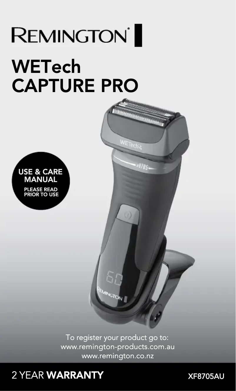 First page image of the manual for WETech Capture Pro XF8705