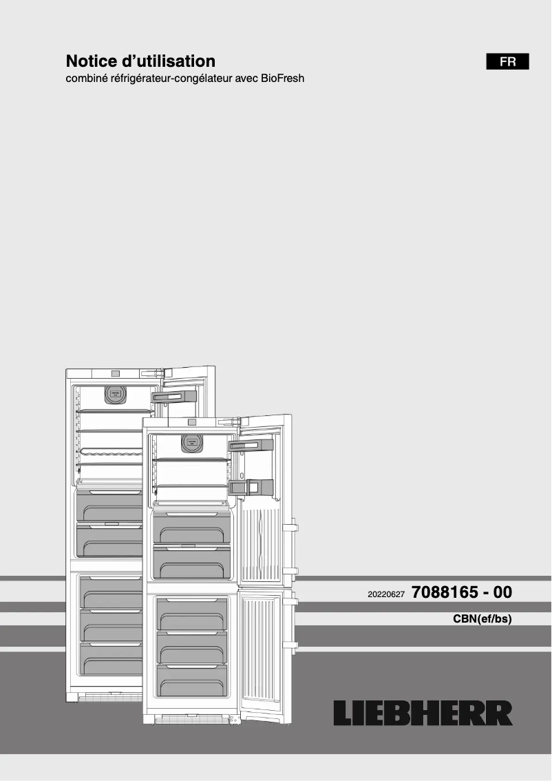 Page 1 of the manual User Manual Liebherr CBNef 5735