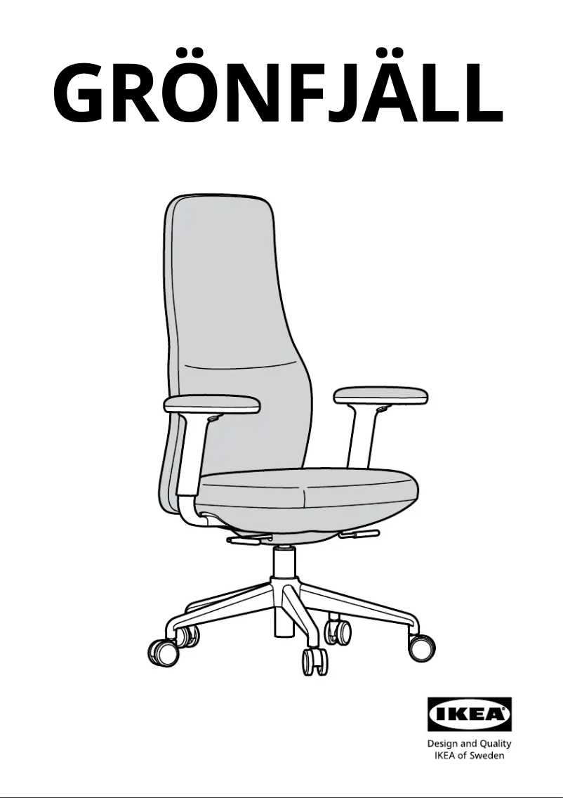 First page image of the manual for GRÖNFJÄLL 905.034.74