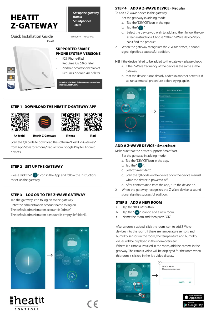First page image of the manual for Z-Gateway