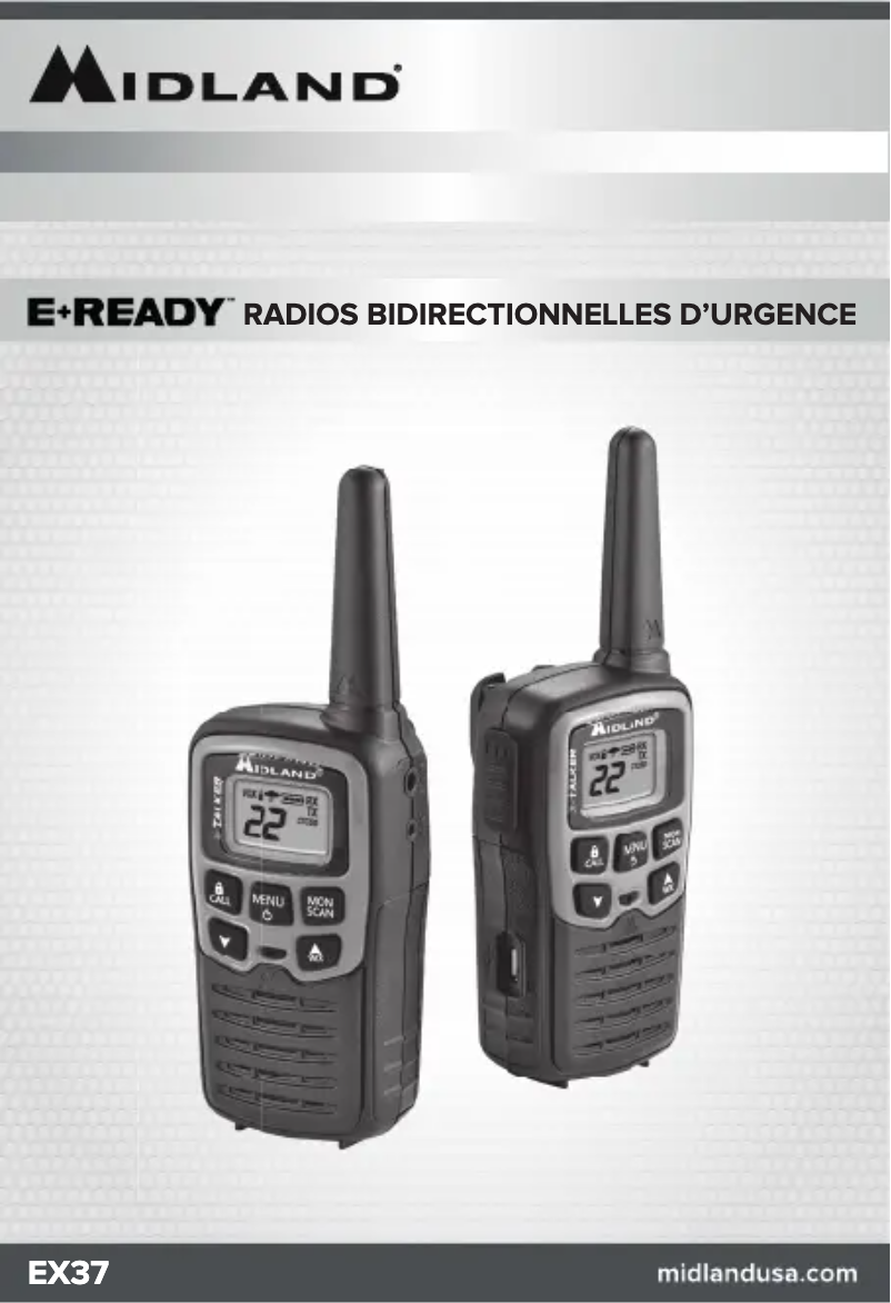 Page 1 of the manual User Manual Midland E+READY EX37VP