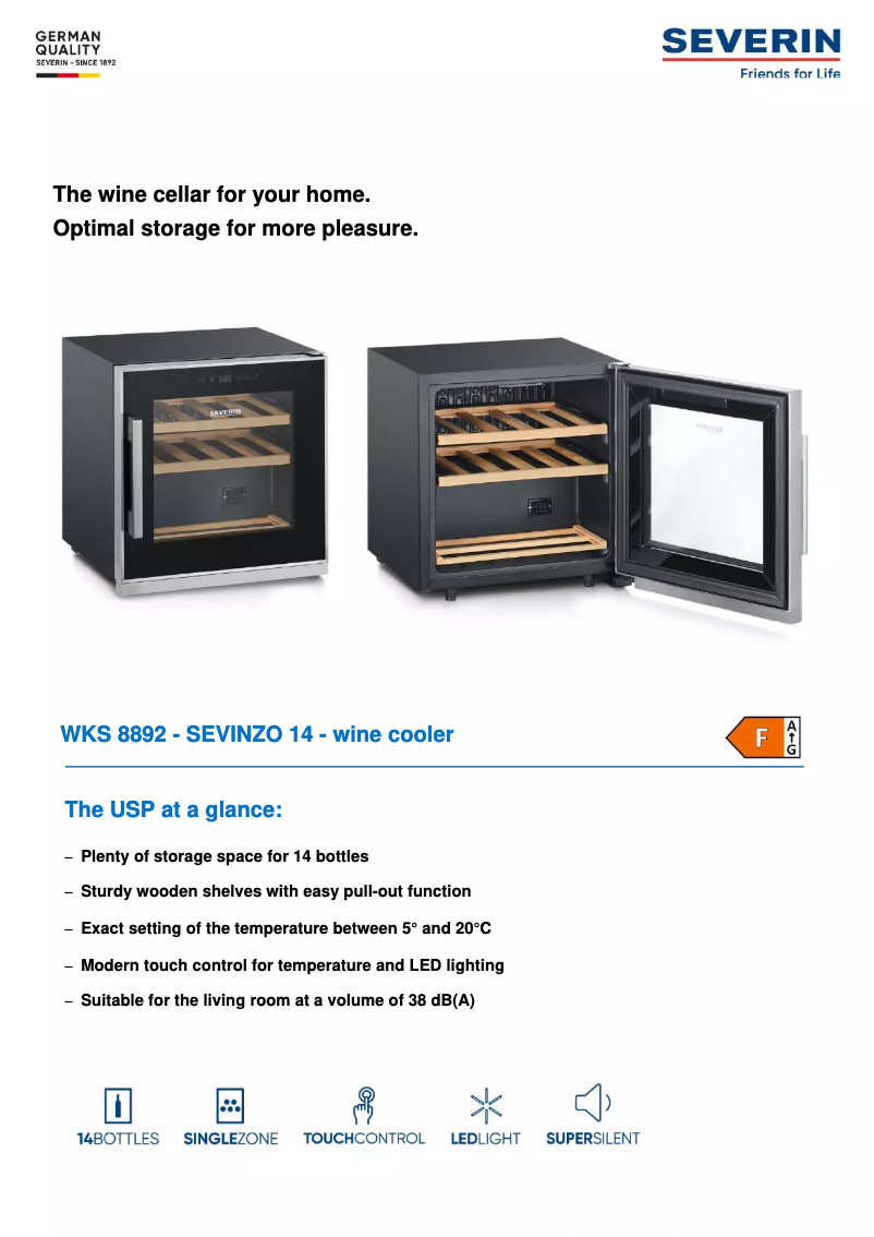 First page image of the manual for WKS 8892