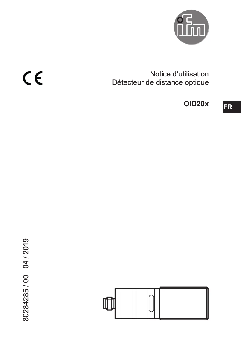First page image of the manual for OID202