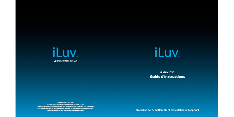 Page 1 of the manual User Manual iLuv i730