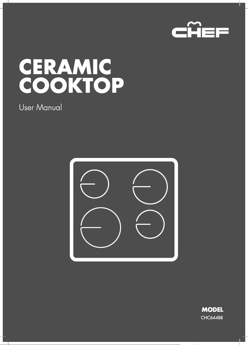 First page image of the manual for CHC644BB