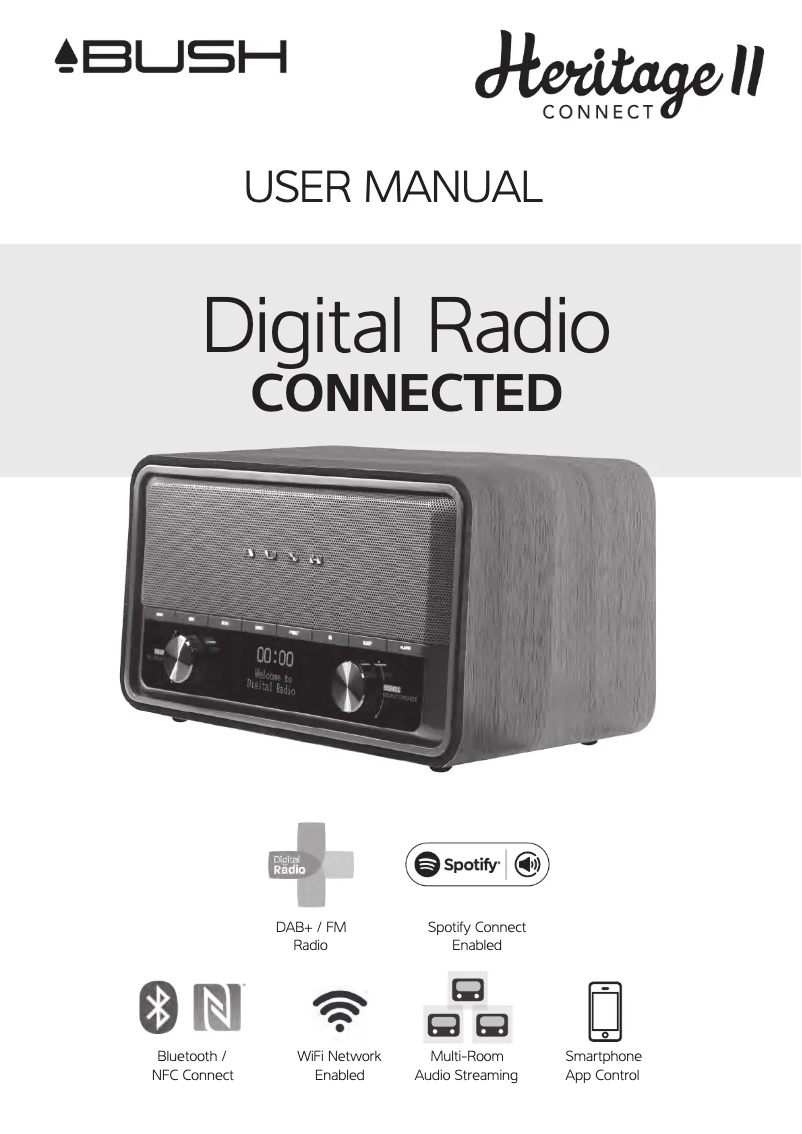 Image de la première page du manuel de l'appareil Heritage II Connect