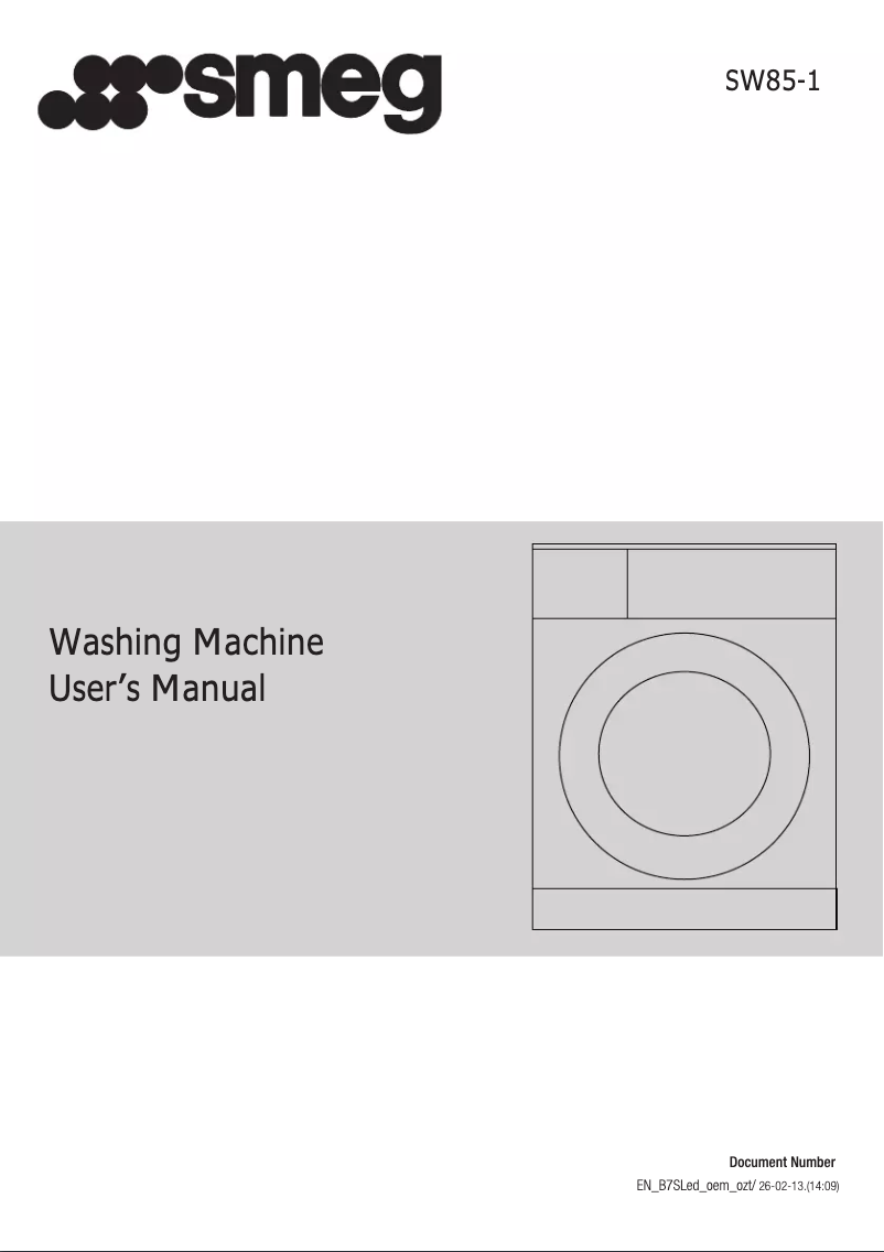 First page image of the manual for SW85-1
