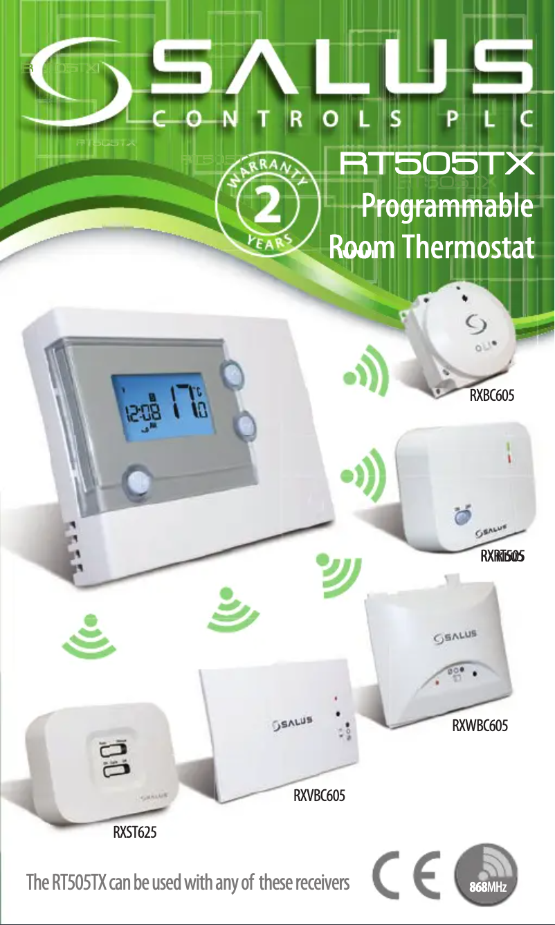 First page image of the manual for RT505TX