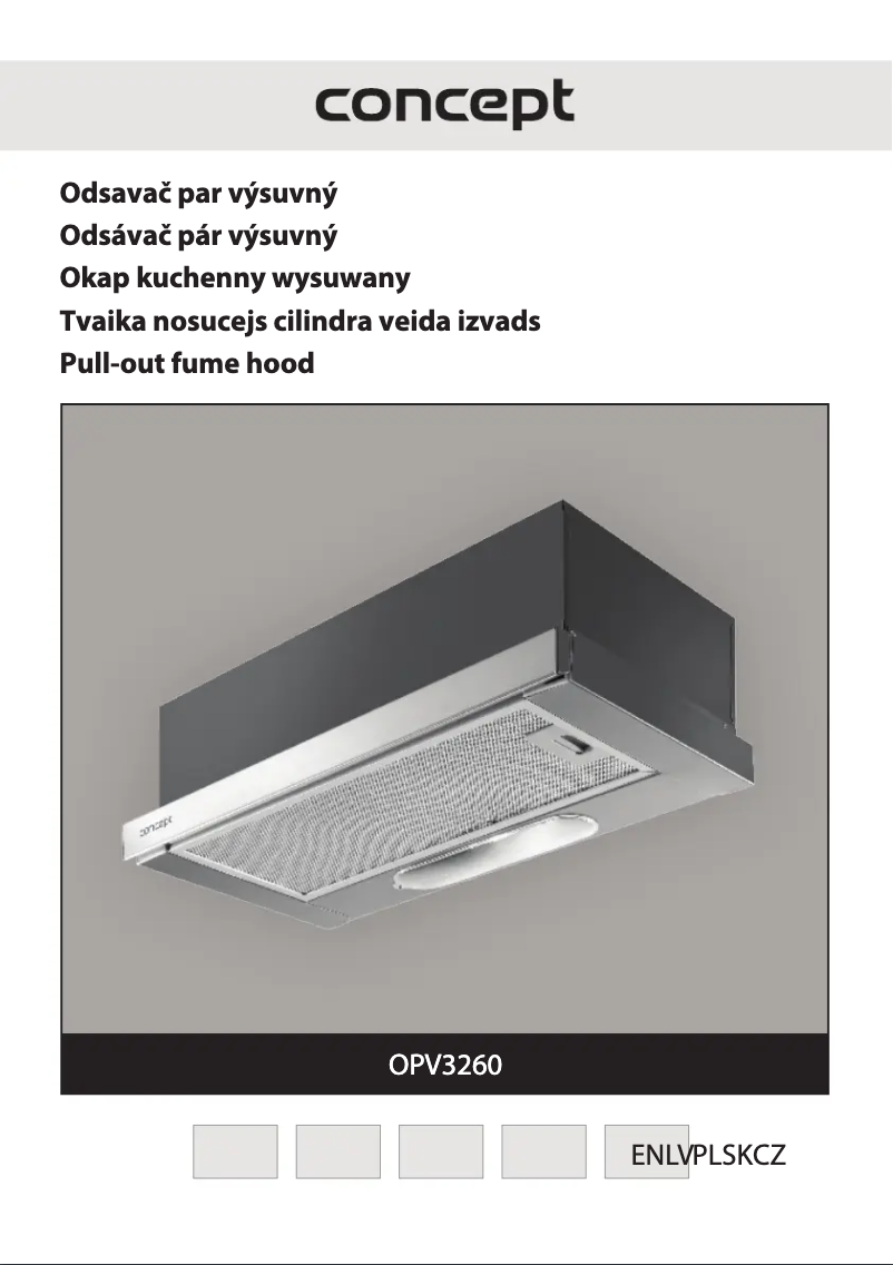 Page 1 of the manual User Manual Concept OPV3260