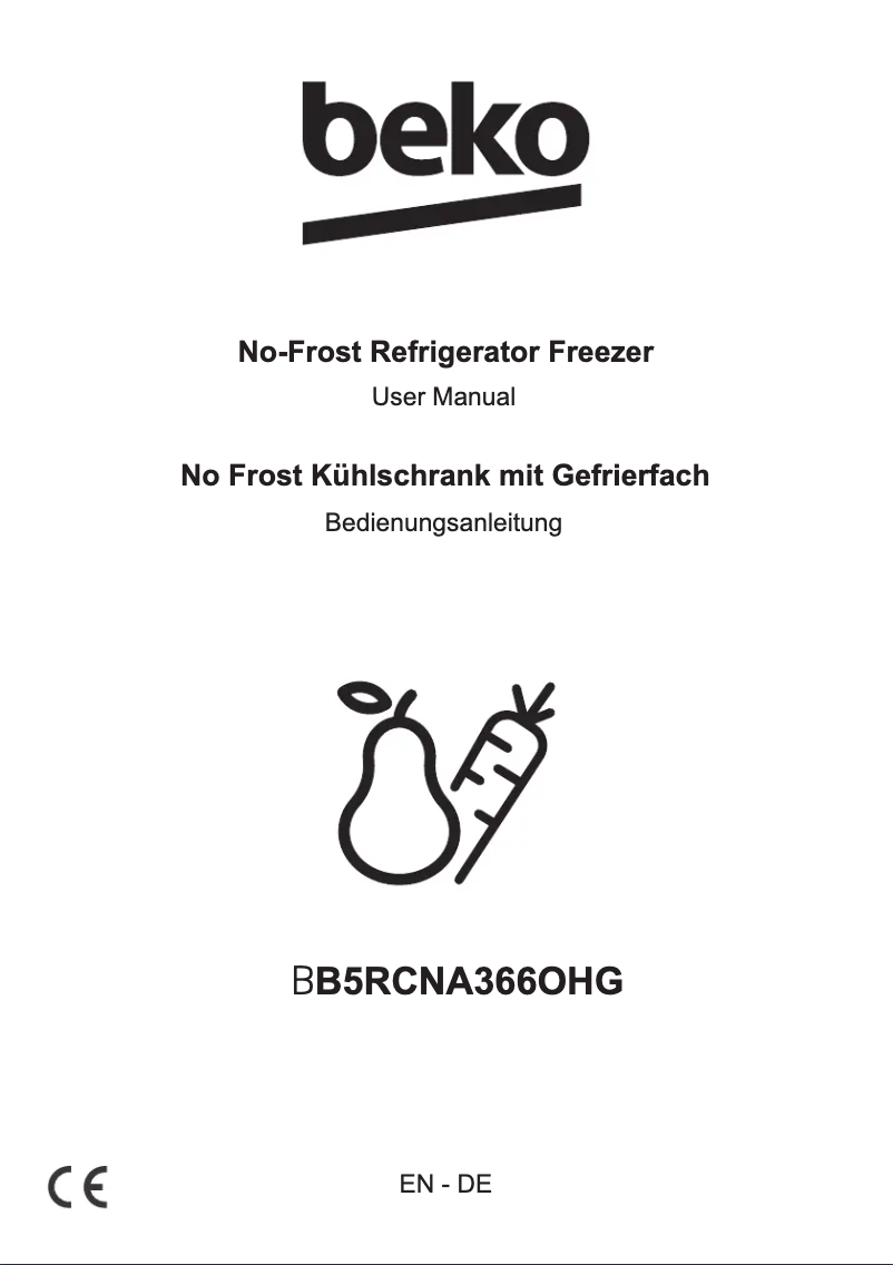 First page image of the manual for B5RCNA366OHG