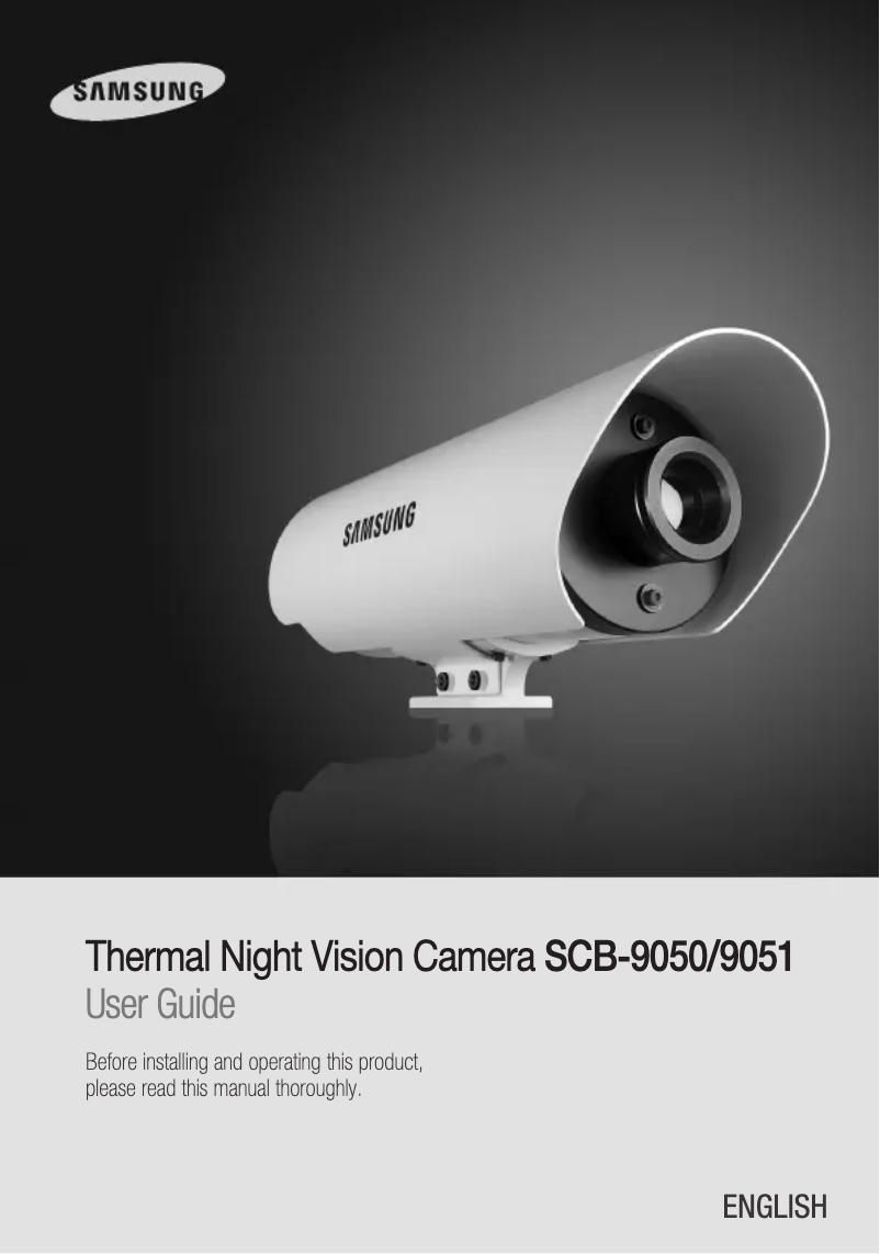 First page image of the manual for SCB-9050