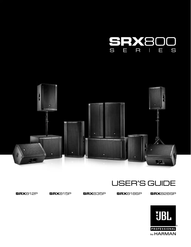 Page 1 of the manual User Manual JBL SRX828S