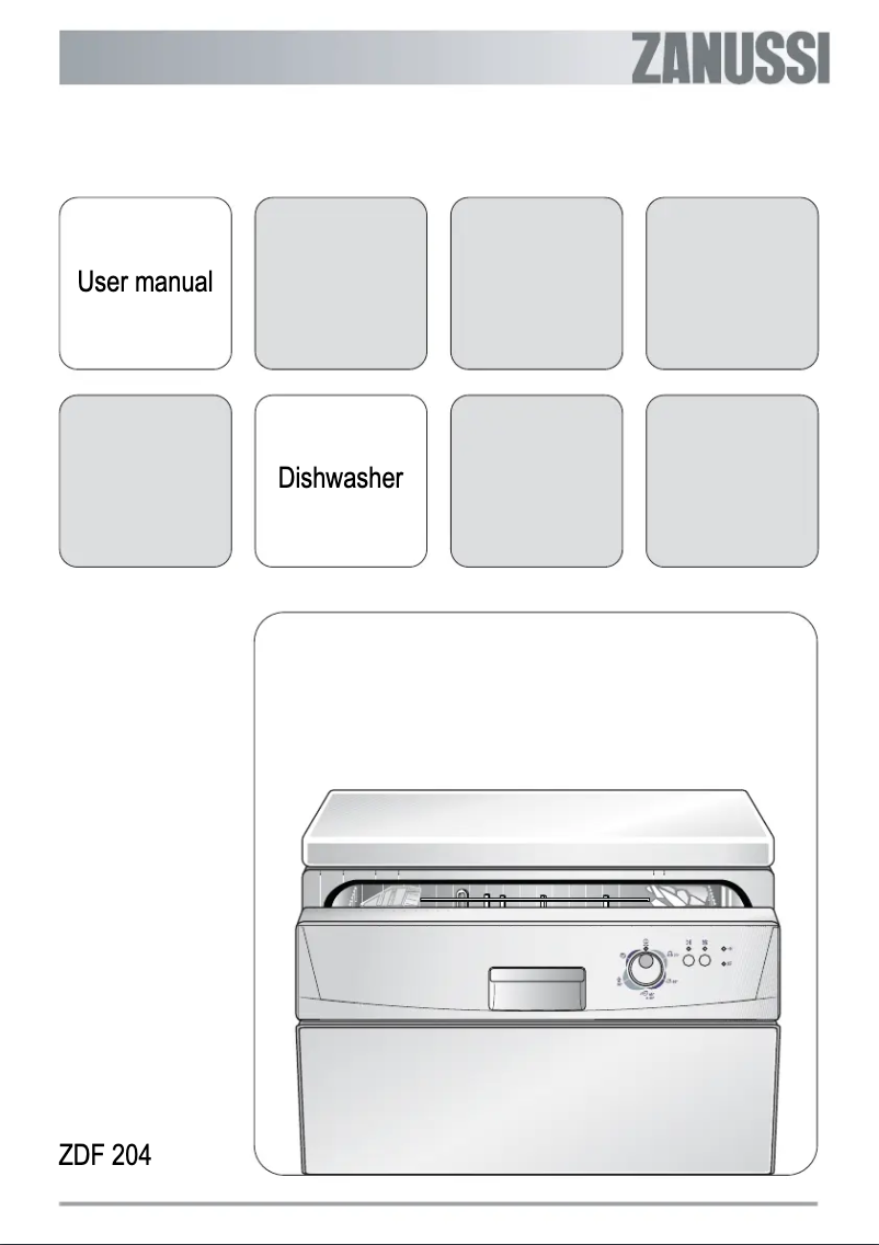 Page 1 of the manual User Manual Zanussi ZDF204