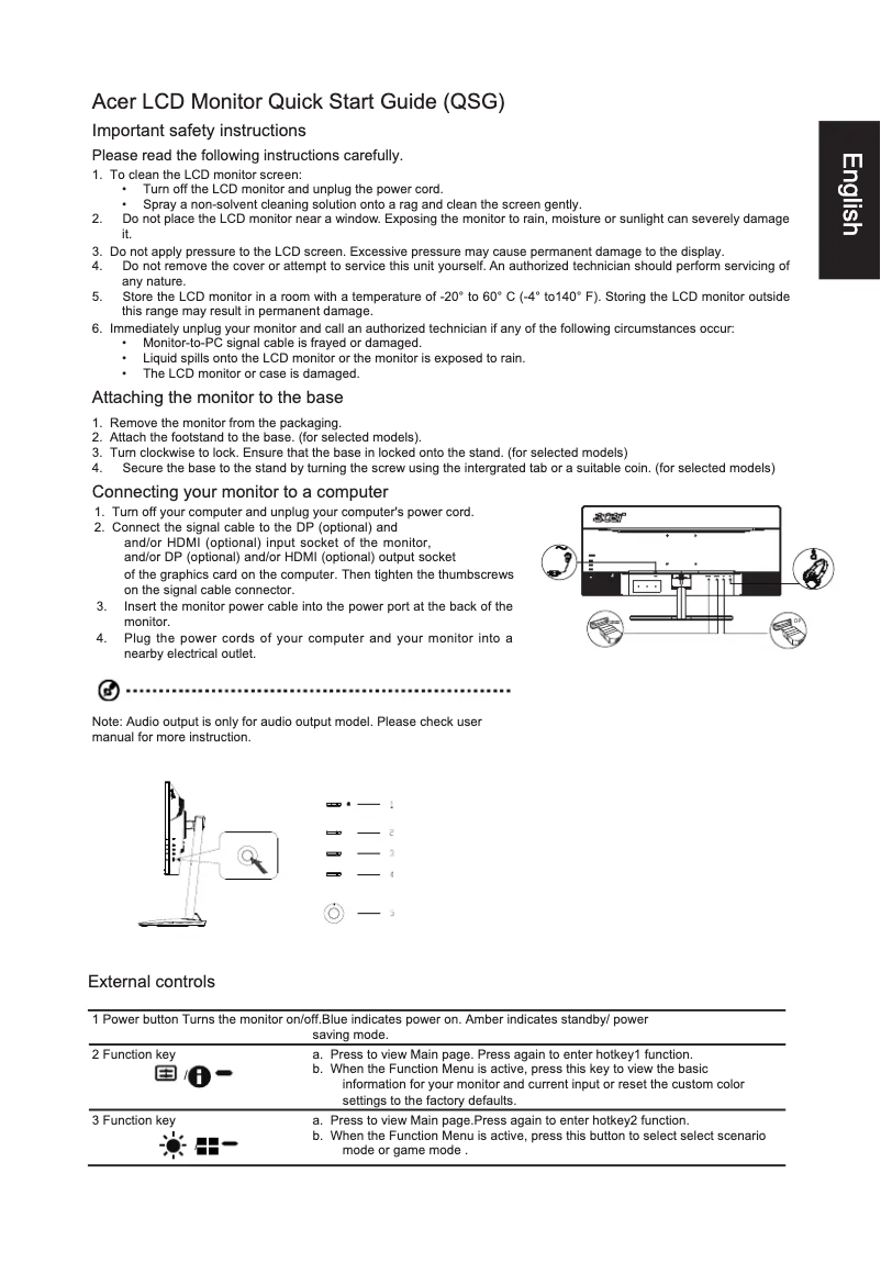 First page image of the manual for K293C