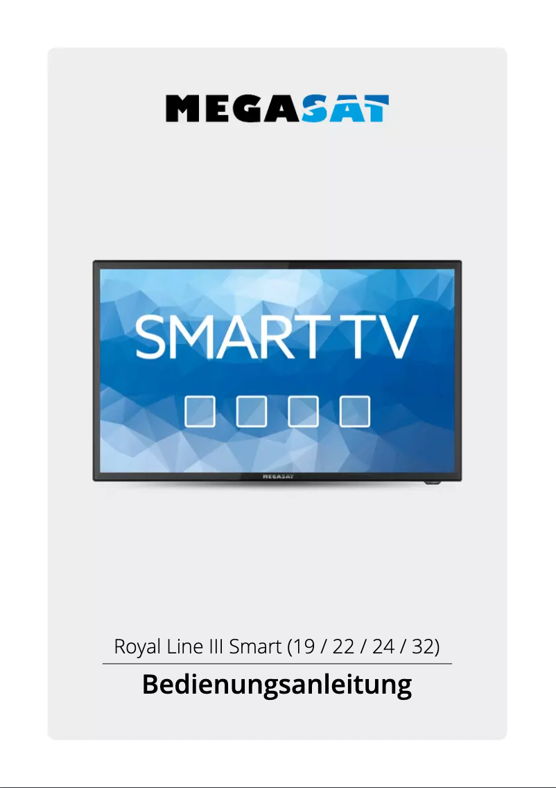 Page 1 of the manual User Manual Megasat Royal Line III 22 Smart