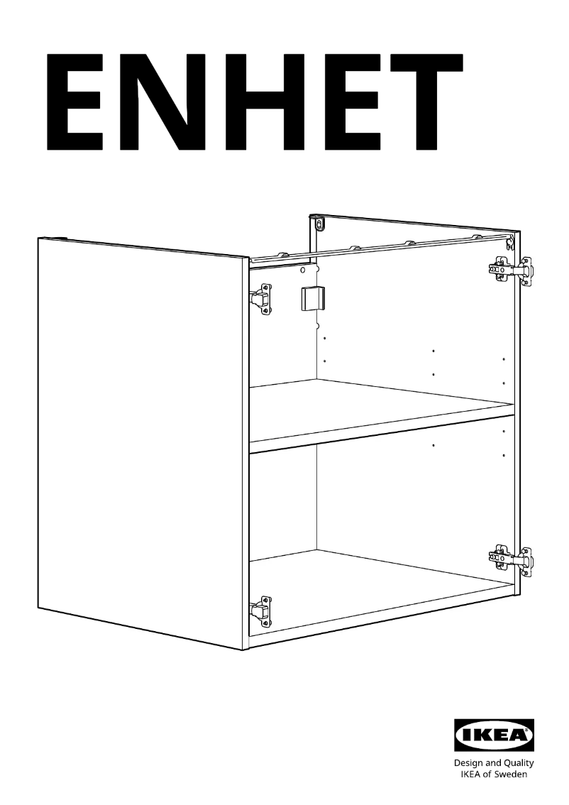 First page image of the manual for ENHET 804.404.20