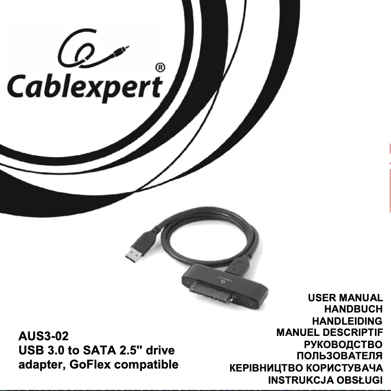 First page image of the manual for AUS3-02