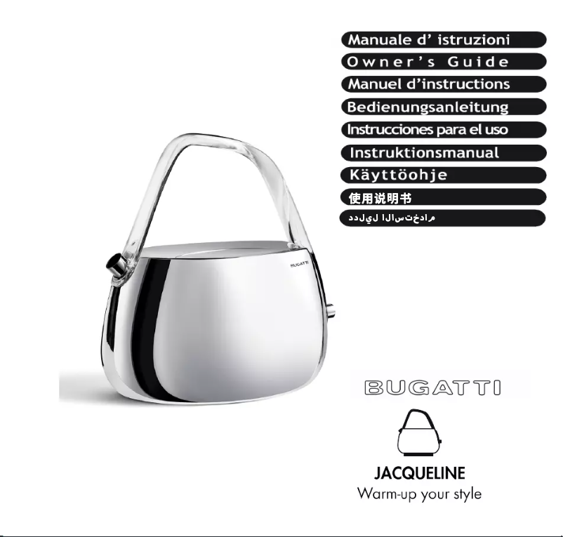 First page image of the manual for Jacqueline