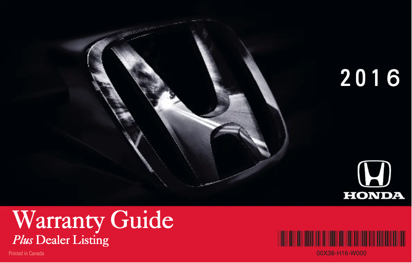 Page 1 of the manual Use and Maintenance Manual Honda Accord (2016)