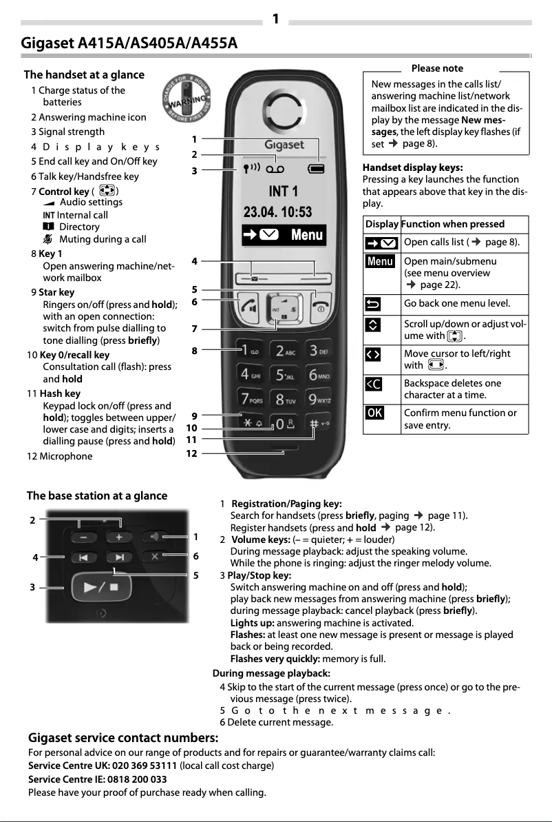 First page image of the manual for AS405A Duo