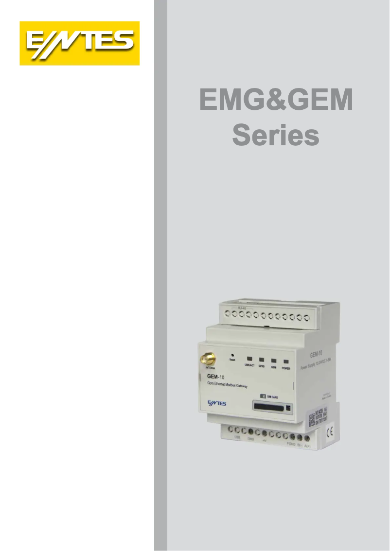 First page image of the manual for EMG-12