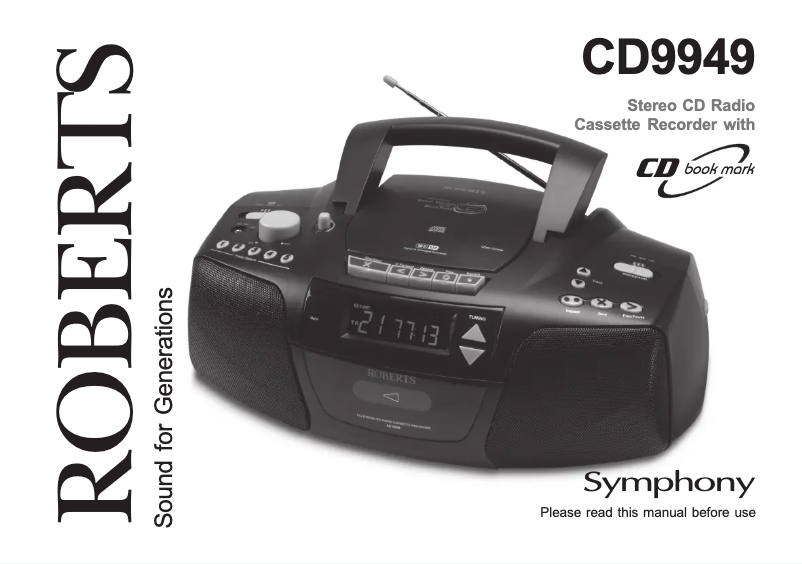 First page image of the manual for CD9949
