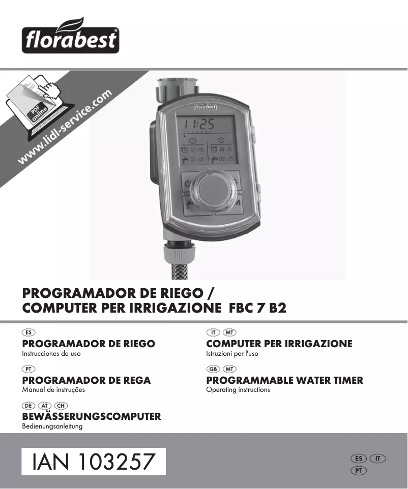 Page 1 of the manual User Manual Florabest IAN 103257