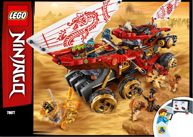 First page image of the manual for Ninjago 70677