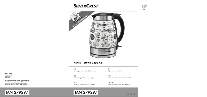 First page image of the manual for SWKE 3100 B1