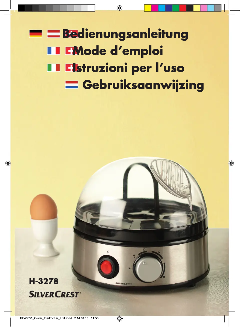 First page image of the manual for H-3278