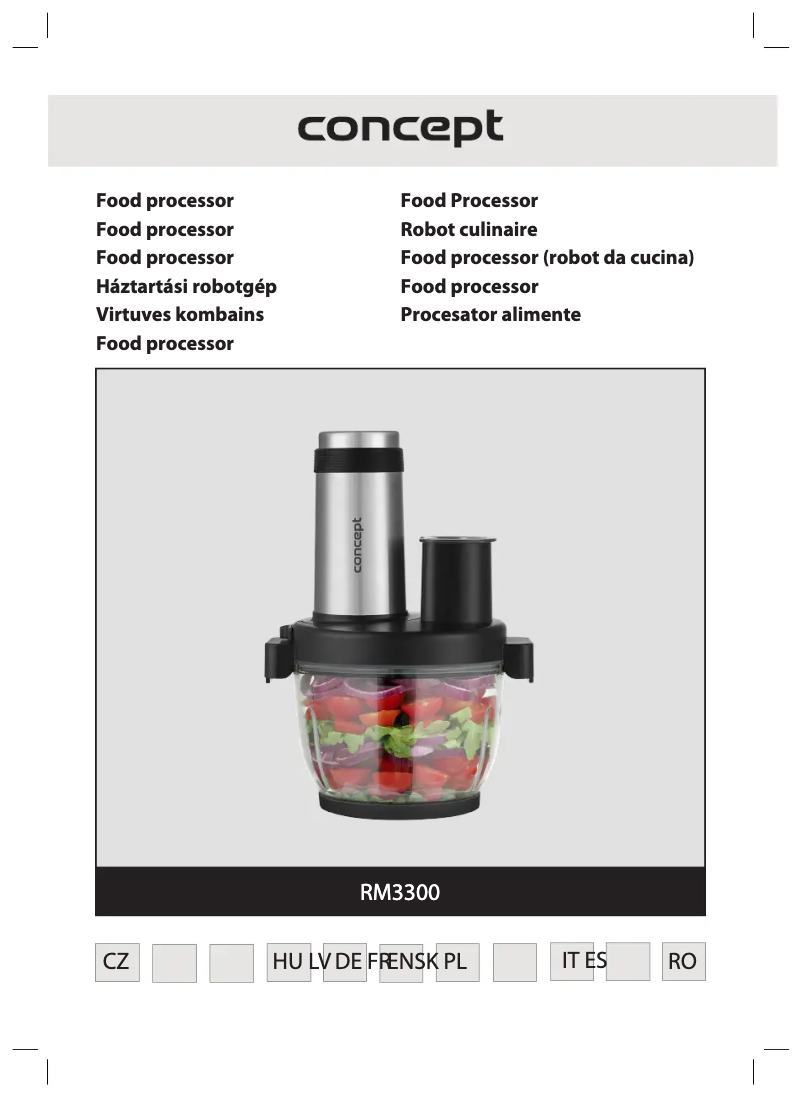 Page 1 of the manual User Manual Concept RM3300