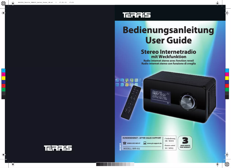 Image de la première page du manuel de l'appareil IWR 432