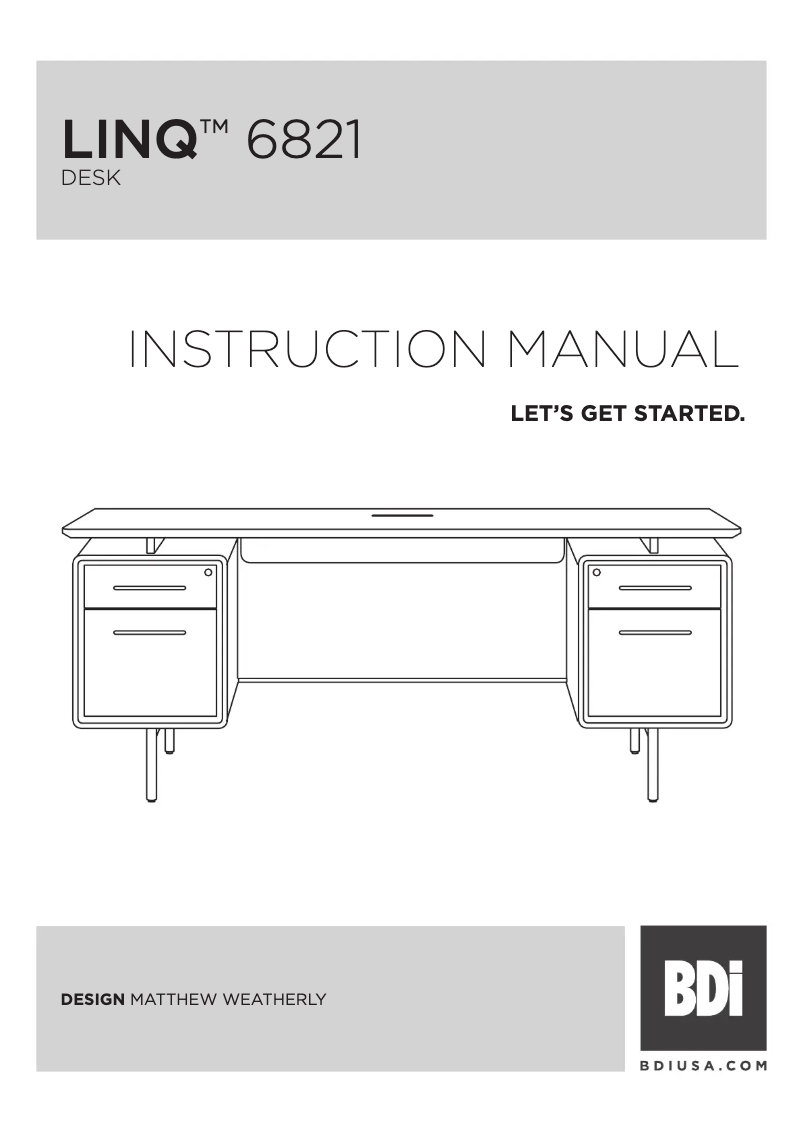 First page image of the manual for LINQ 6821