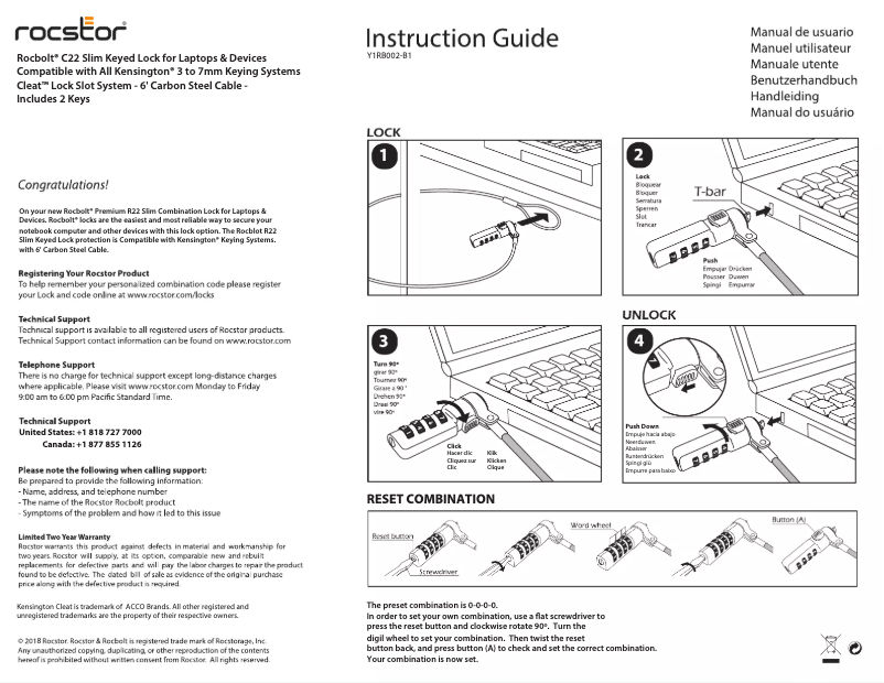 Page 1 of the manual User Manual Rocstor Rocbolt R22