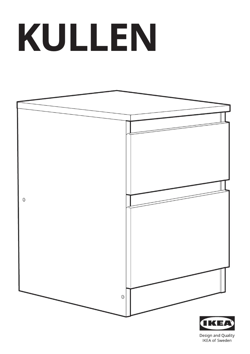 Page 1 of the manual User Manual Ikea KULLEN 803.092.41