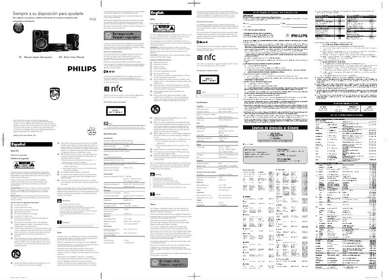 First page image of the manual for FX30