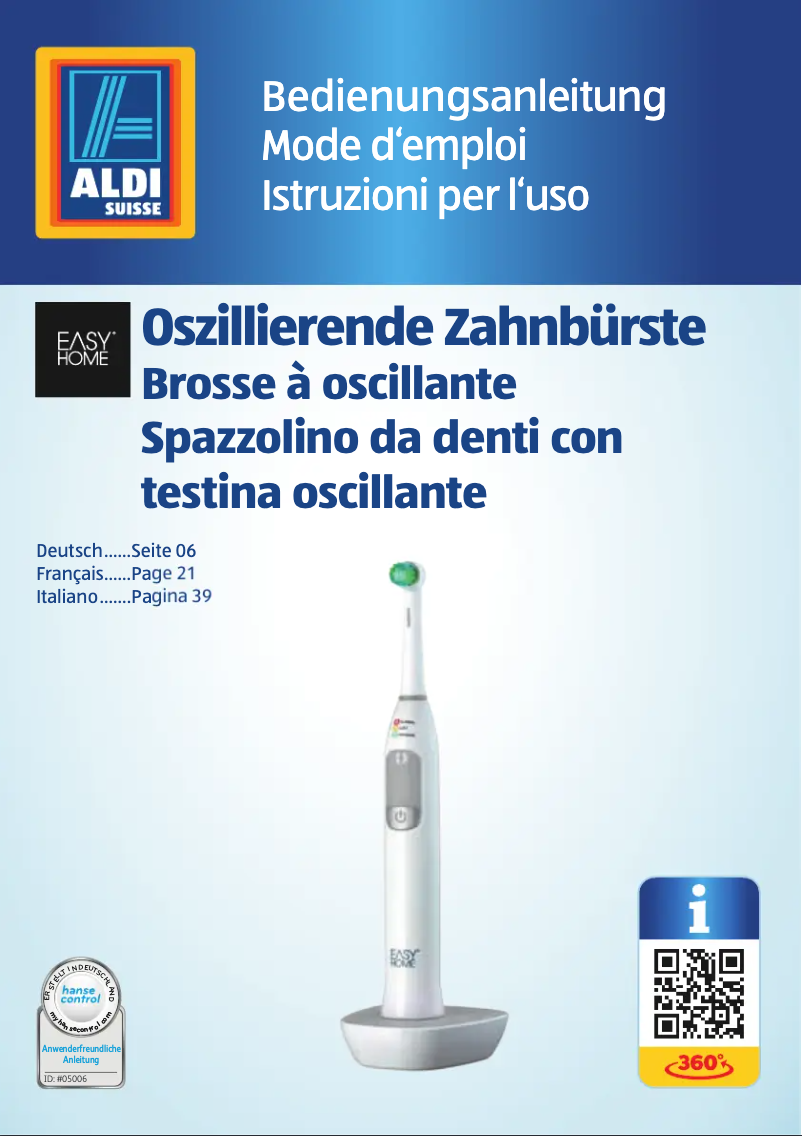 Page 1 of the manual User Manual Easy Home GT-TBo-02