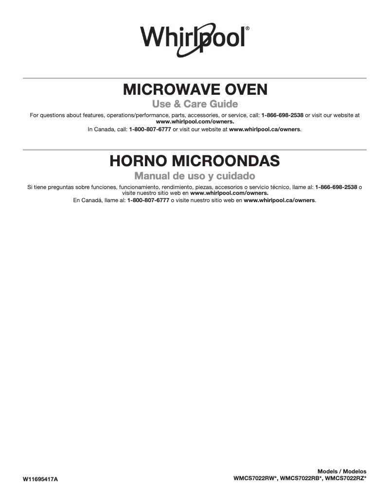 Page 1 of the manual User Manual KitchenAid UMCS5022RZ