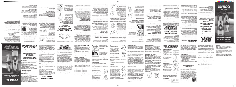 Page 1 of the manual User Manual Conair HCT45