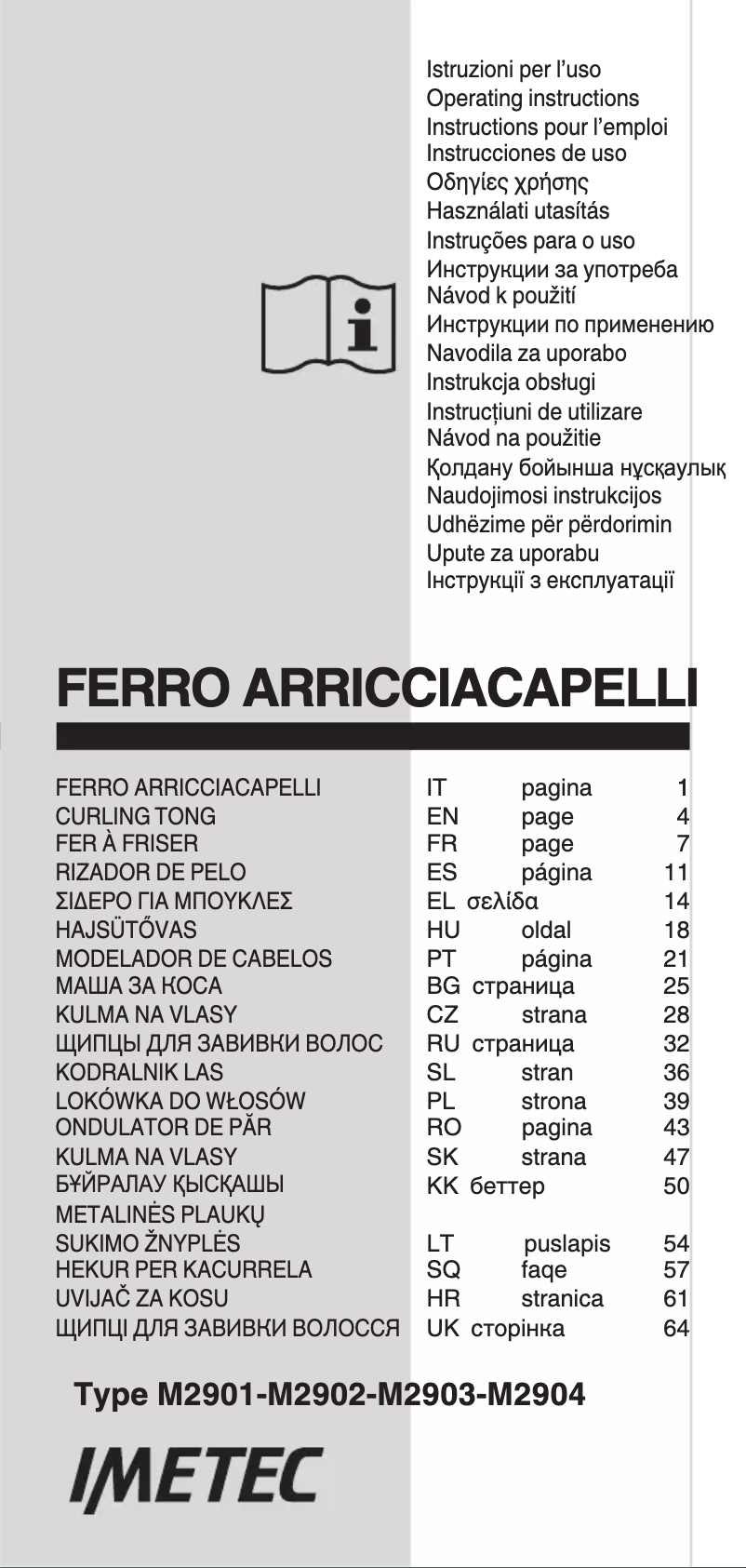 Page 1 of the manual User Manual Imetec Salon Expert GT15 100