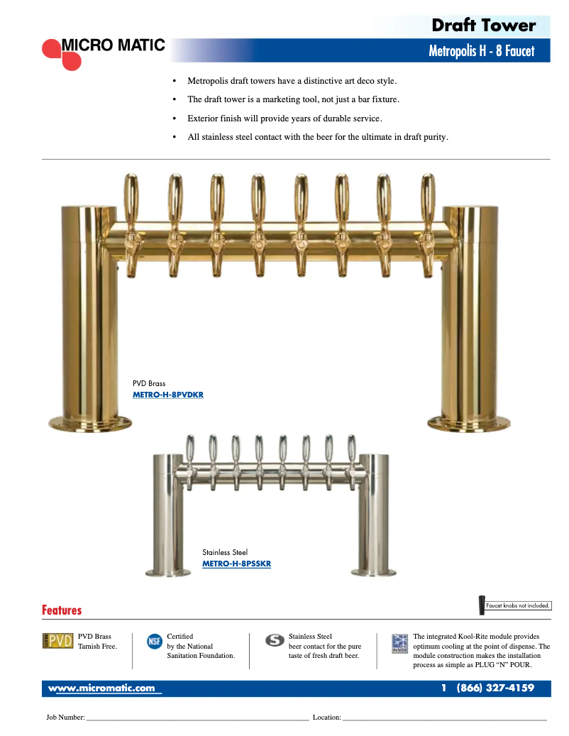 First page image of the manual for METRO-H-8PVDKR