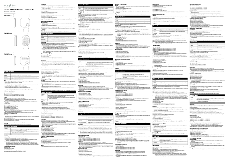 First page image of the manual for TRCKBT30WT