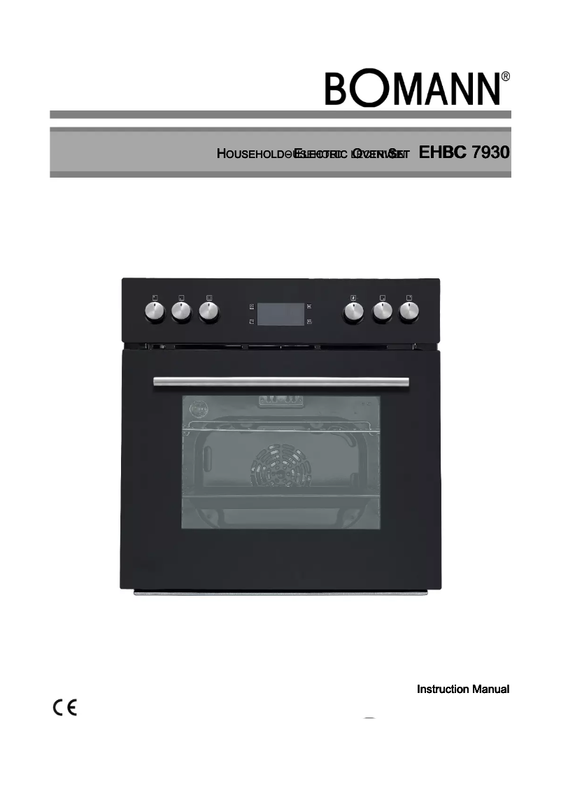 Page 1 of the manual User Manual Bomann EHBC 7930