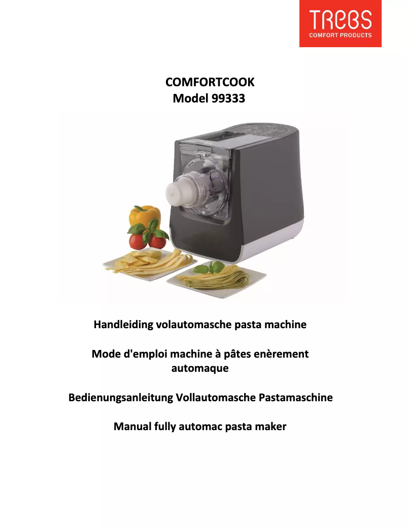 Page 1 of the manual User Manual Trebs ComfortCook 99333