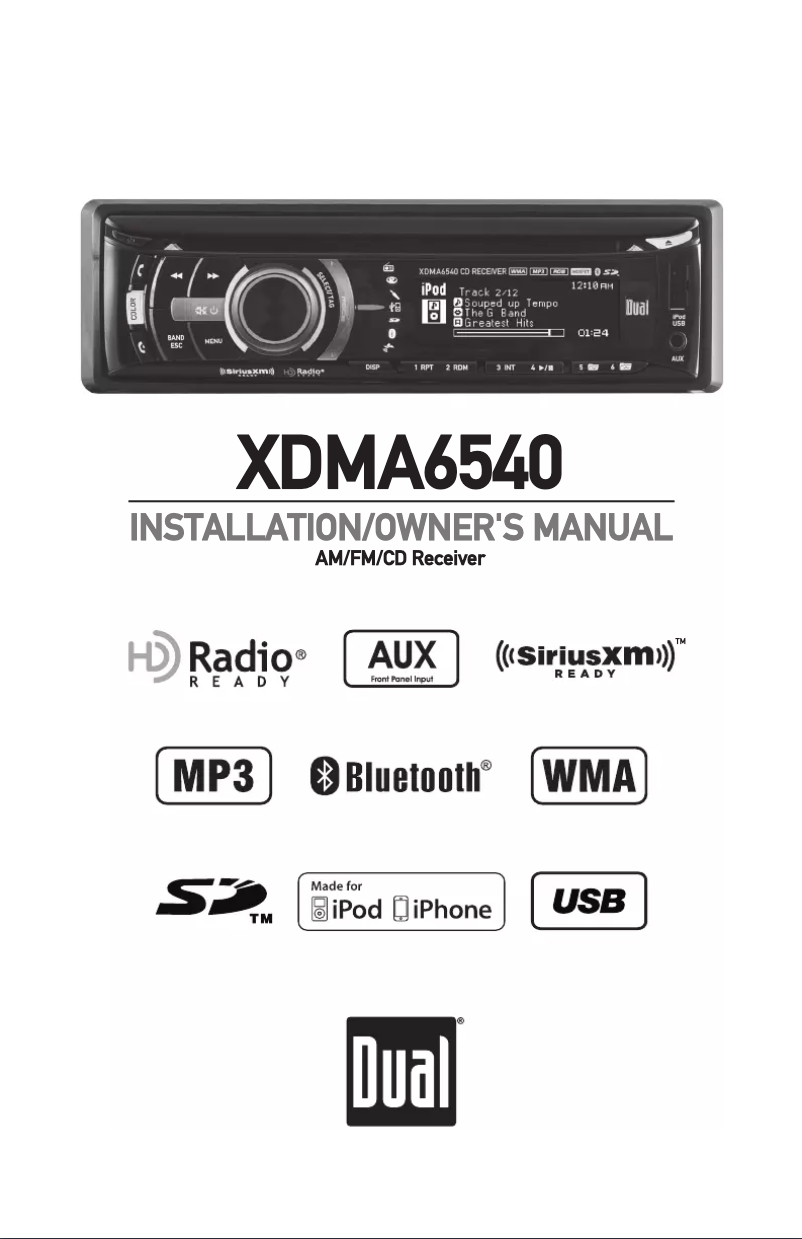 First page image of the manual for XDMA6540
