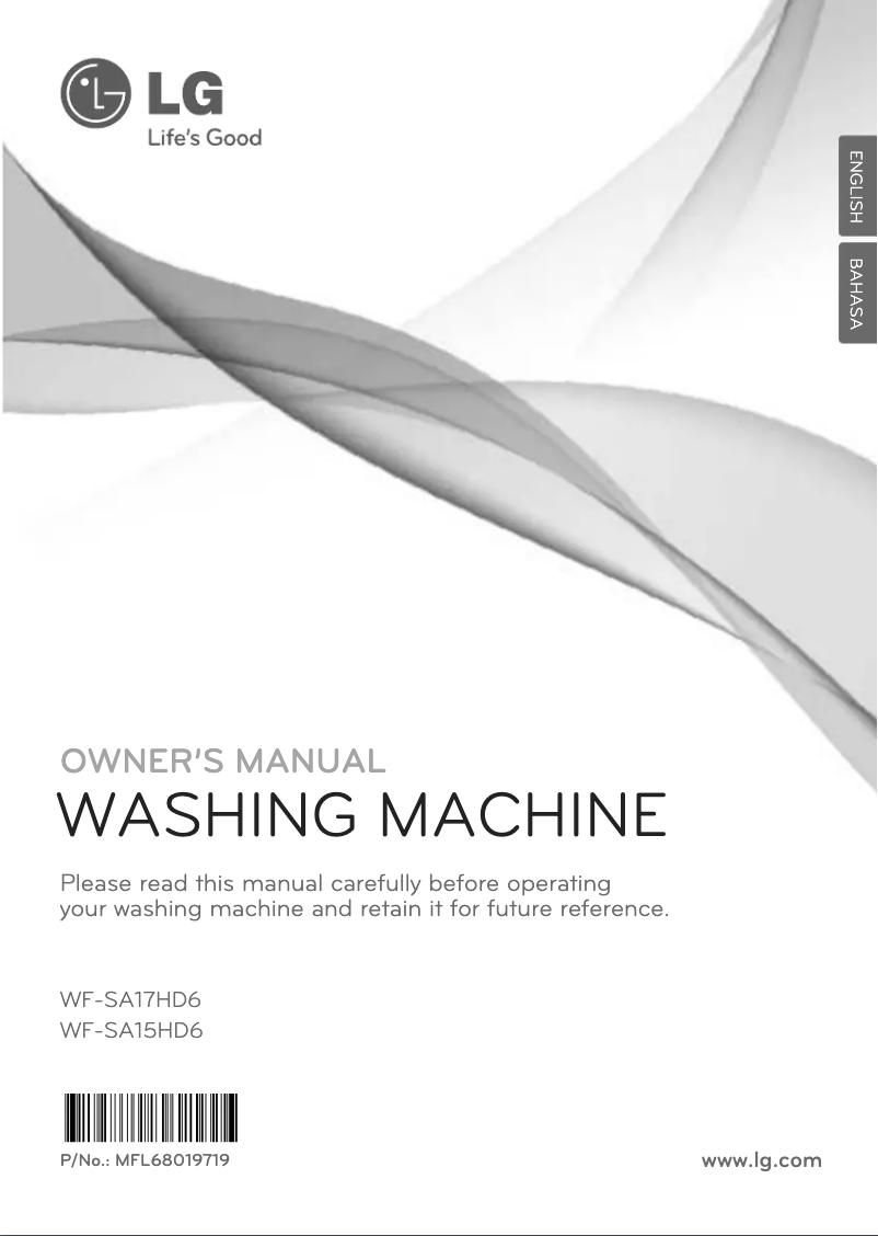 Page 1 of the manual User Manual LG WF-SA15HD6