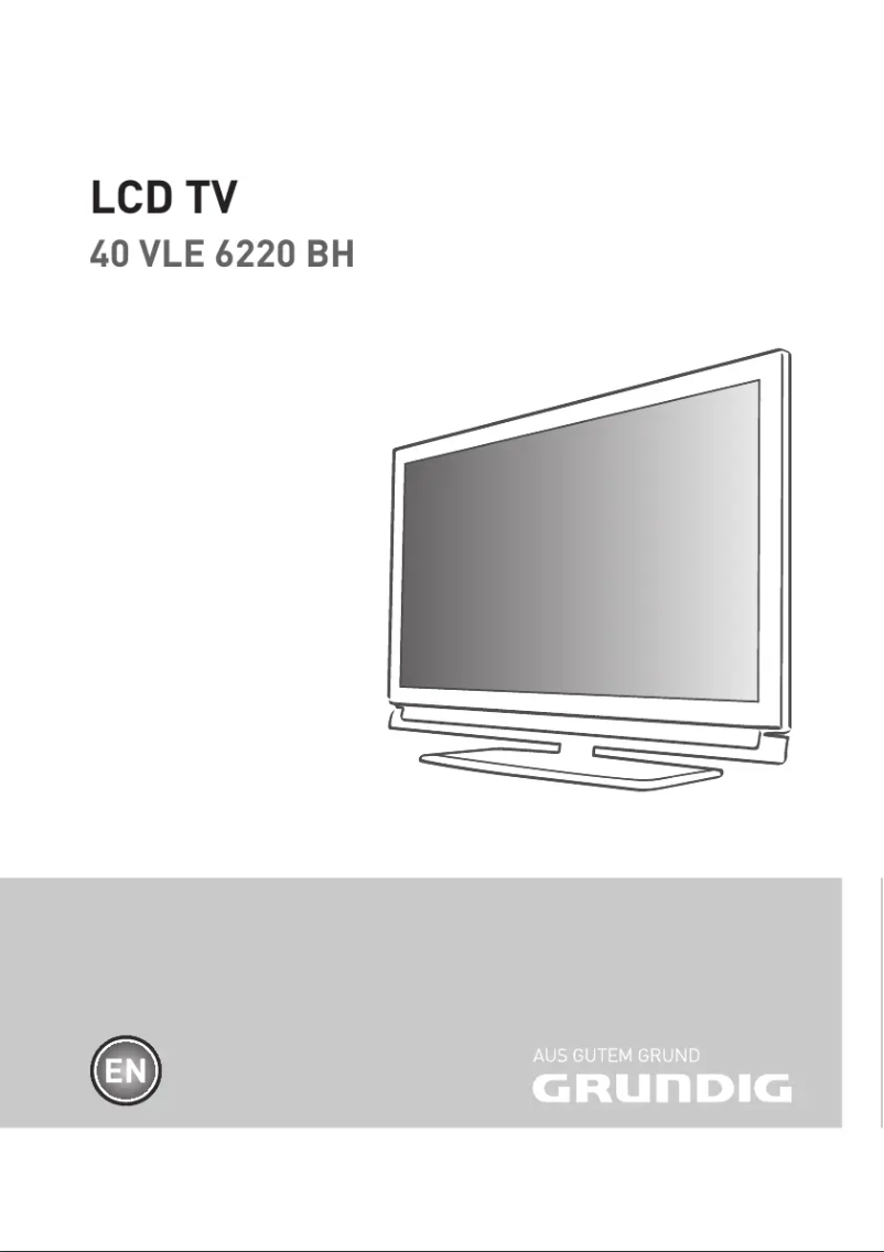 First page image of the manual for 40 VLE 6220 BH