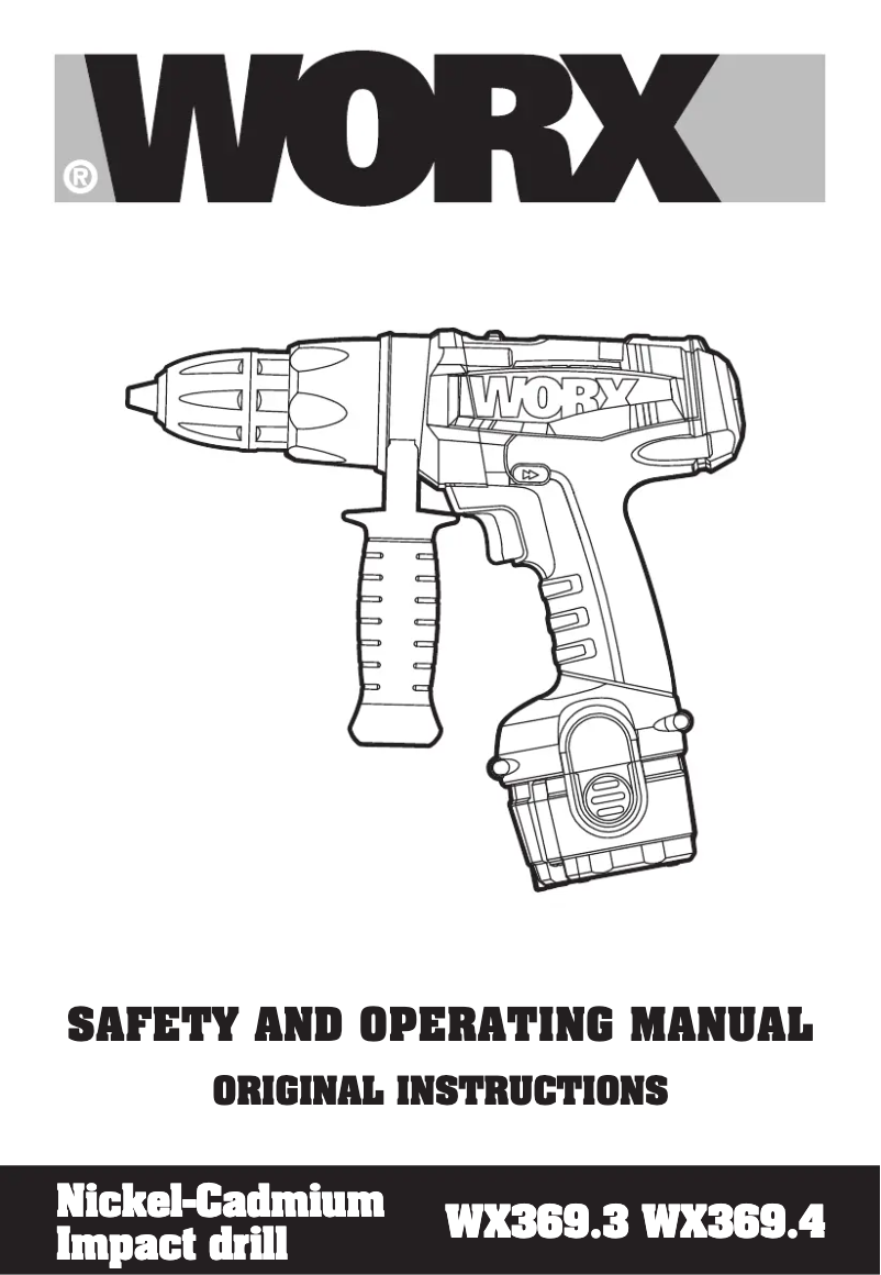 Page 1 of the manual User Manual Worx WX369.4
