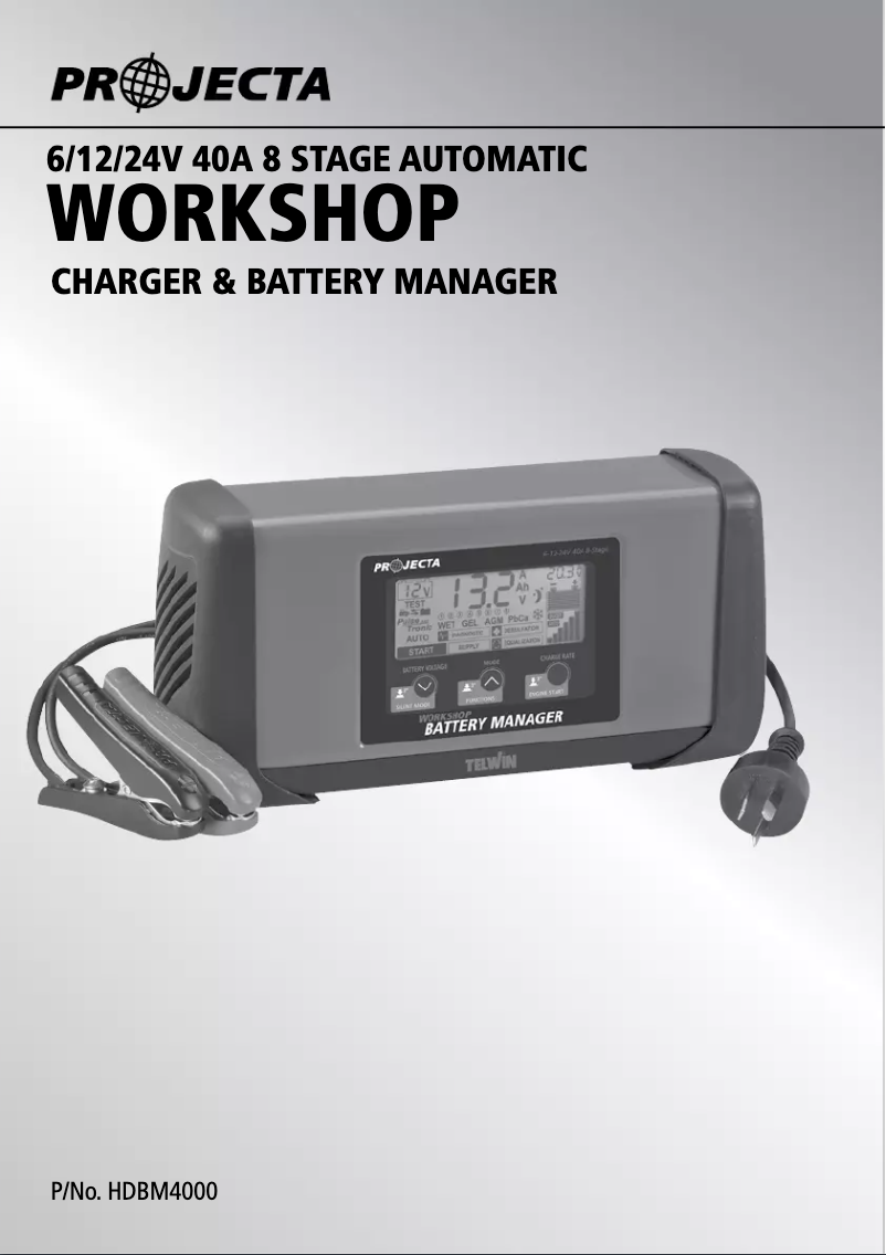 First page image of the manual for HDBM4000