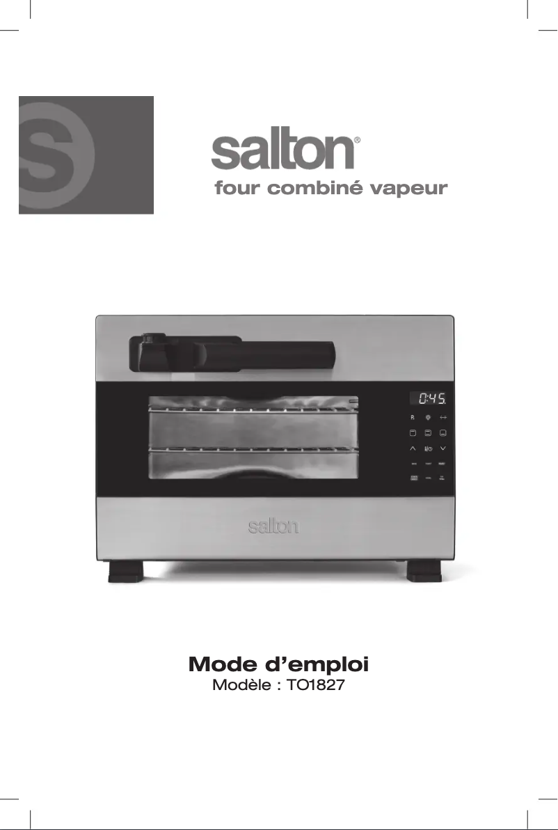 Page 1 of the manual User Manual Salton TO1827